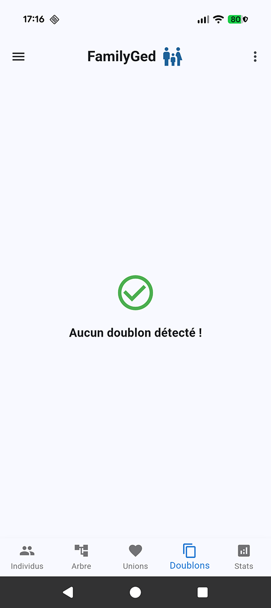 Gestión de Duplicados